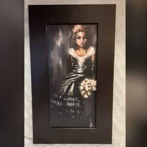 Angelina Wrona Framed Painting - "The Bridesmaid"